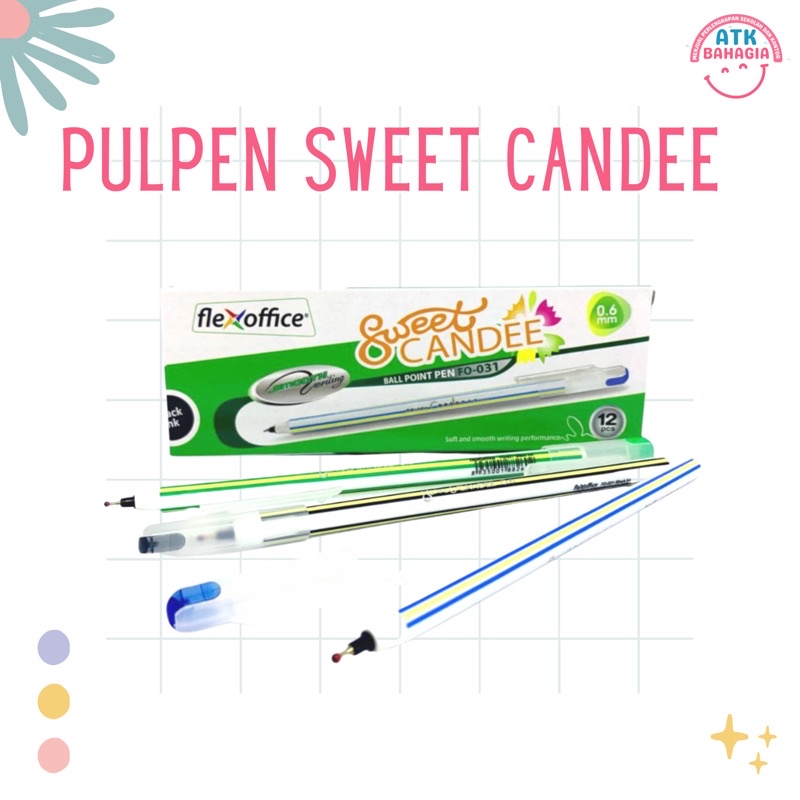 

(12pcs) PULPEN SWEETCANDEE FLEXOFFICE