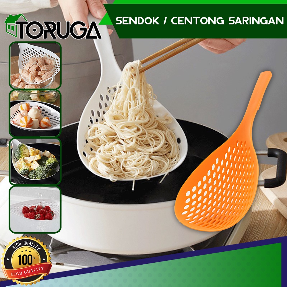 Sendok Mie Silikon Saringan Besar Bakso Bahan Silicon Masak Kuah Sayur