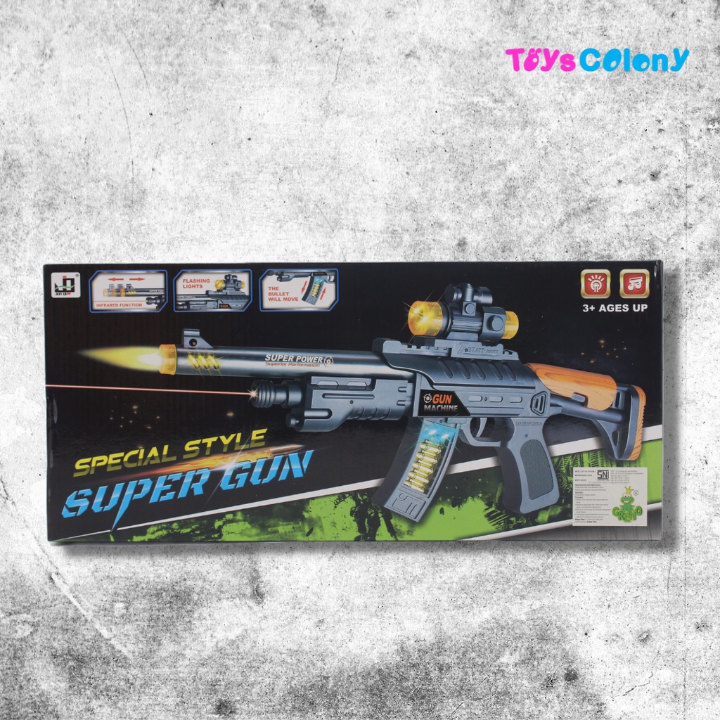 Tembak-tembakan Sound Gun Spesial Style Super JQ6803D Pistol Suara