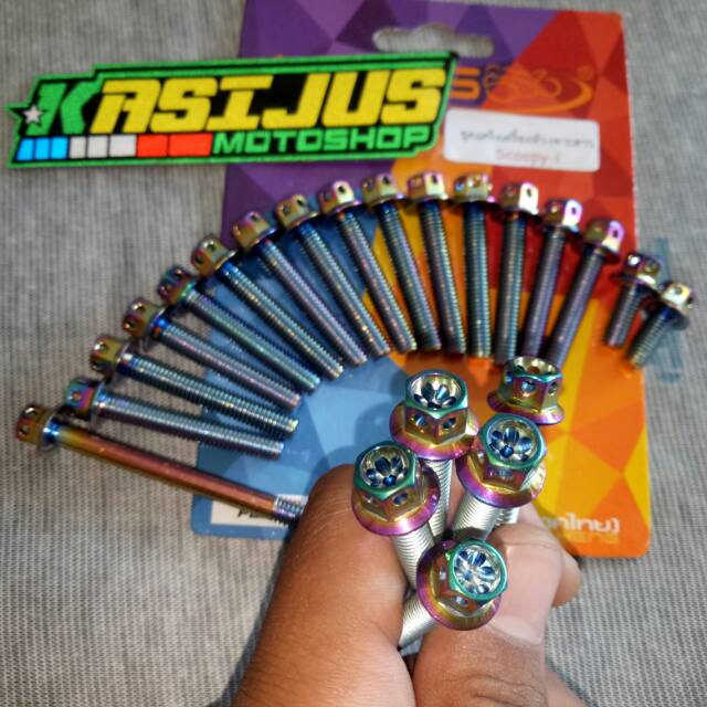 Baut probolt cvt beat scoopyi vario rainbow original heng