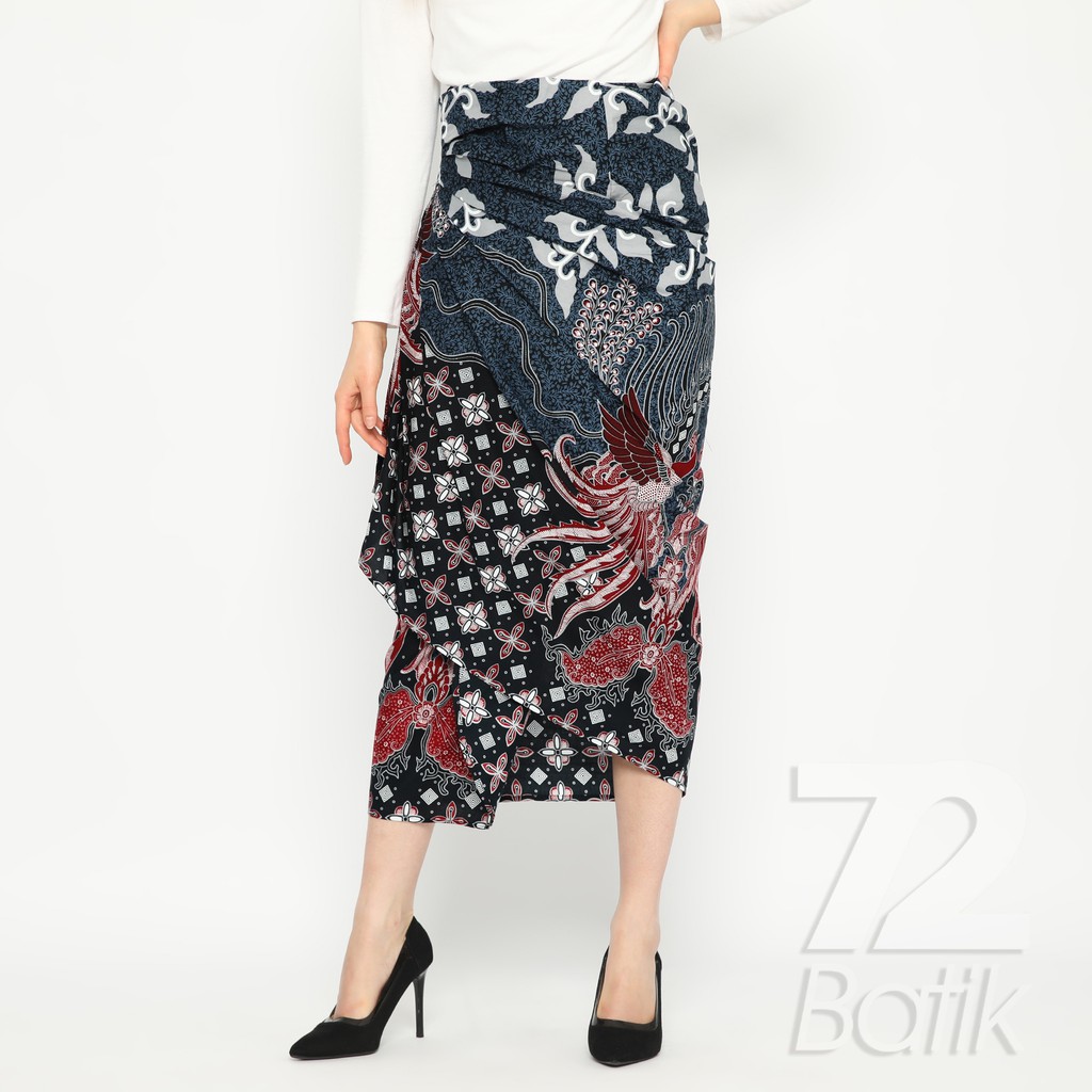 ROK BATIK SPAN Skirt Lilit Alonso Kebaya Instan Modern Wanita Warna Biru Dongker Merah Abu 725753 Cap 72 - Rok Batik Lilit Bawahan Skirt Kamen Kebaya Songket Batik Panjang Plisket Span Instan Jadi Bali Lembaran Premium Modern Untuk Wanita Kondangan