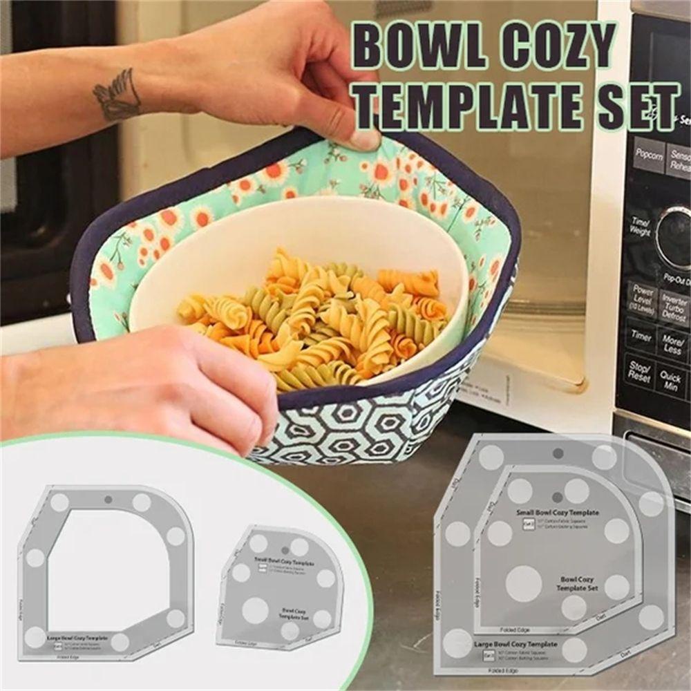 NEEDWAY Bowl Cozy template Penggaris Pemotong Reusable Kokoh Mudah Digunakan Jahitan template