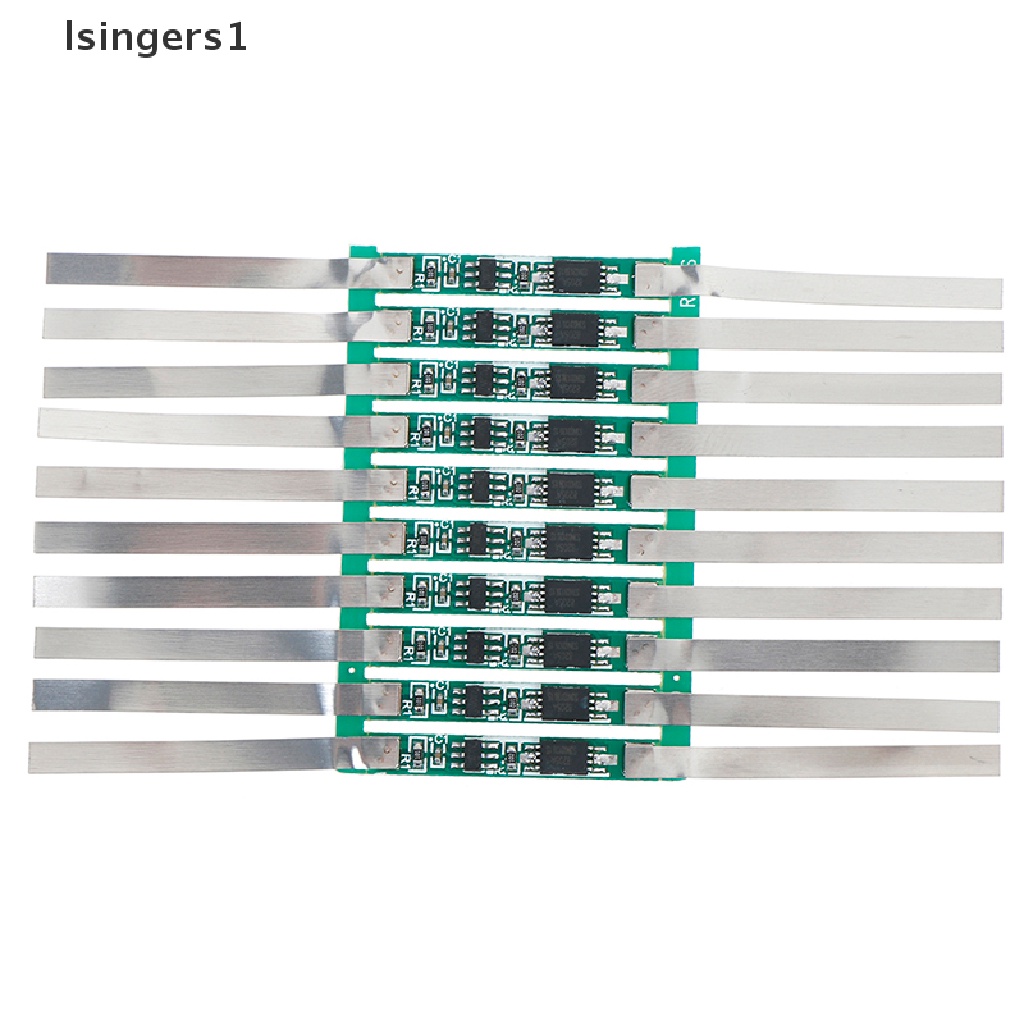 (lsingers1) 10pcs board Pelindung BMS 2A Untuk Baterai Li-ion lithium 1S 3.7V 18650