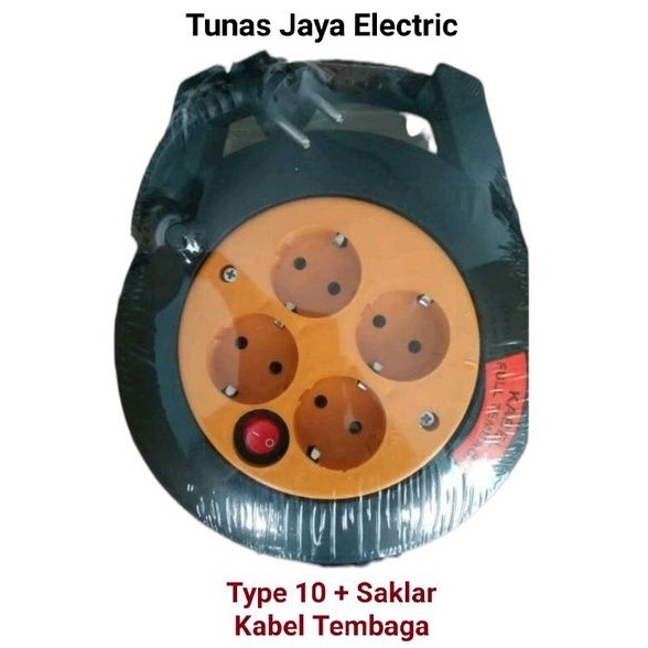 Kabel Box / Kabel Rol type 10 + Saklar (Kabel Tembaga Asli) SNI