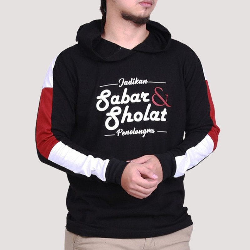 Kaos Dakwah Pria Shokid // Baju Kaos Muslim Pria // Kaos Santri Islami // Fastabiqul Khoirot 01-SABAR 01B