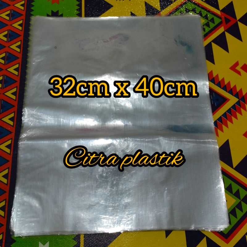 plastik shrink / plastik segel 32cm x 40cm isi 20pcs