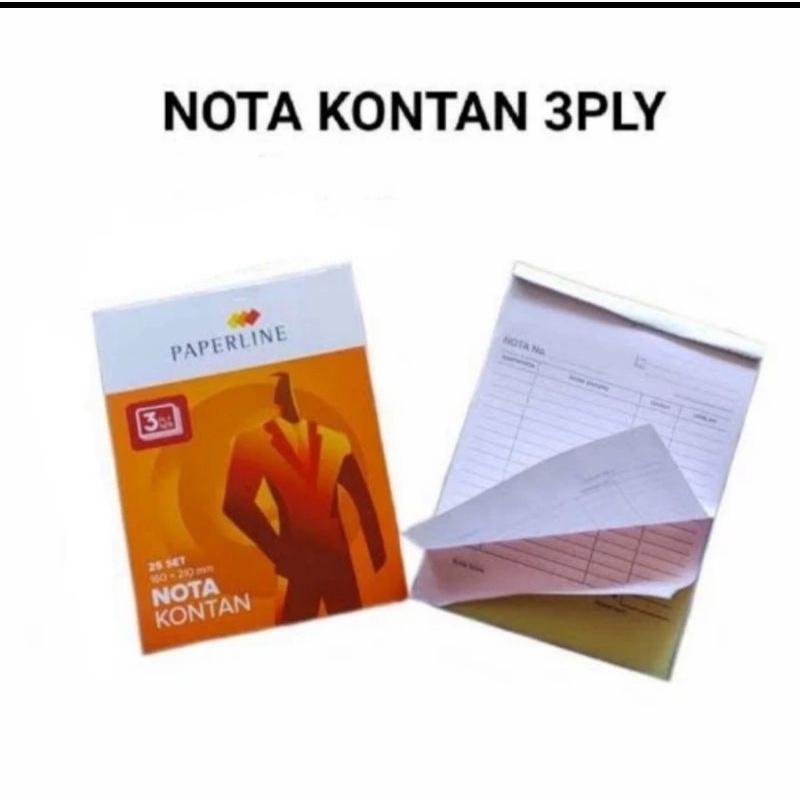 

nota kontan 3 ply/nota 3ply isi 10 buku