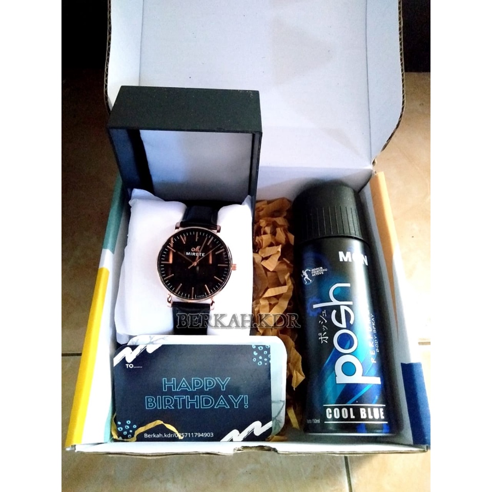 

HAMPERS, GIFT BOX, PAKET KADO, KADO PRIA, JAM TANGAN PRIA, KADO VALENTINE, WEDDING, KADO ULANG TAHUN