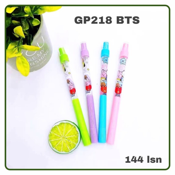 

BOS Balpen Gel Semprotan/Spray/Pen/Pulpen/Pena/Ballpoint/BT21