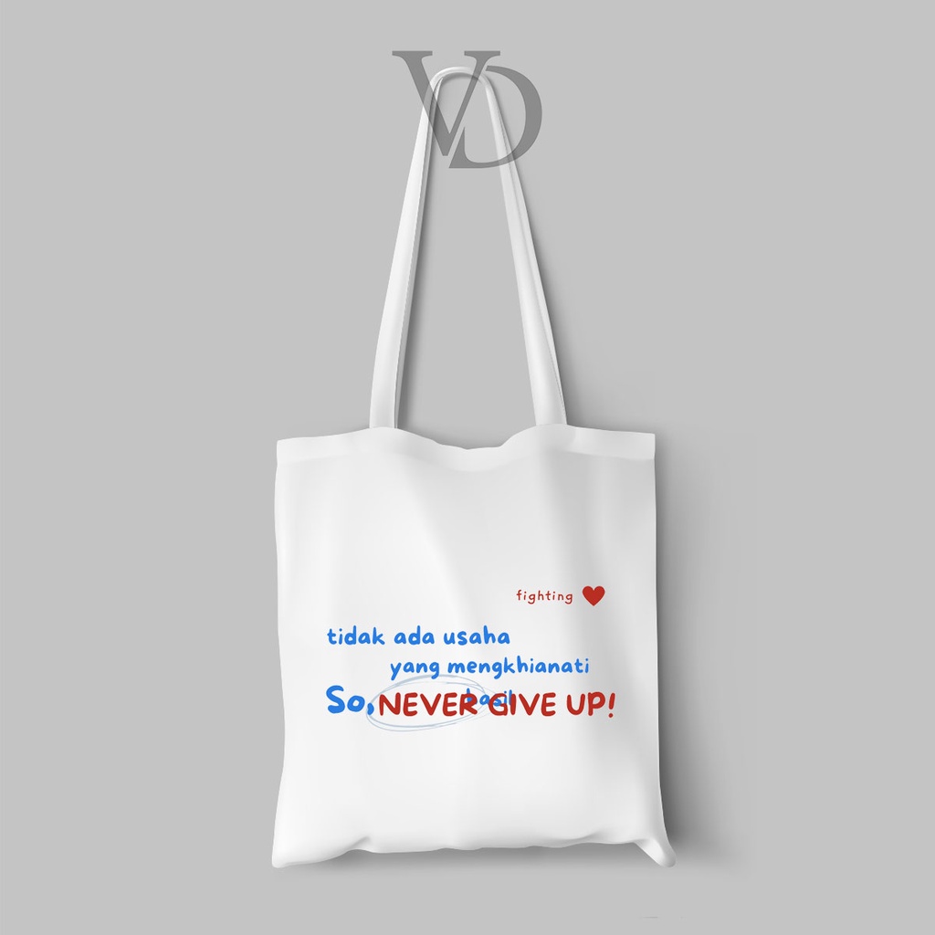 tote bag kanvas quotes of the day/ totebag motivasi indonesia