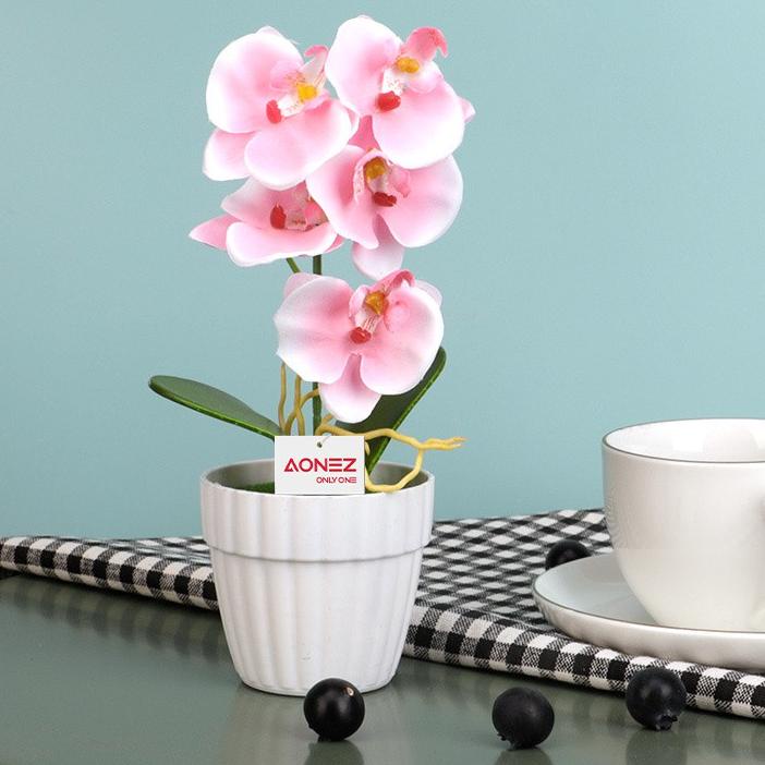 Neew⭐ SET-153>>s Aonez artificial flowers Phalaenopsis bunga pajangan hias anggrek Bunga hias Bunga