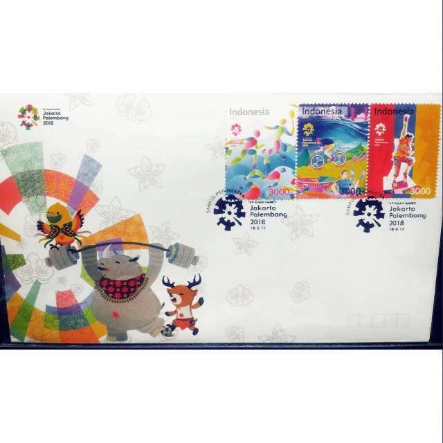 SP Perangko Indonesia Serie 2 Asian Games Jakarta Palembamg 2018