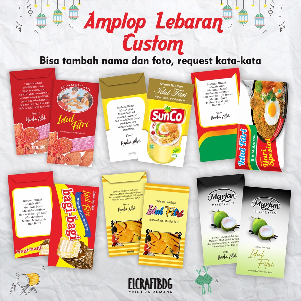 

AMPLOP LEBARAN UNIK CUSTOM NAMA - AMPLOP IDUL FITRI