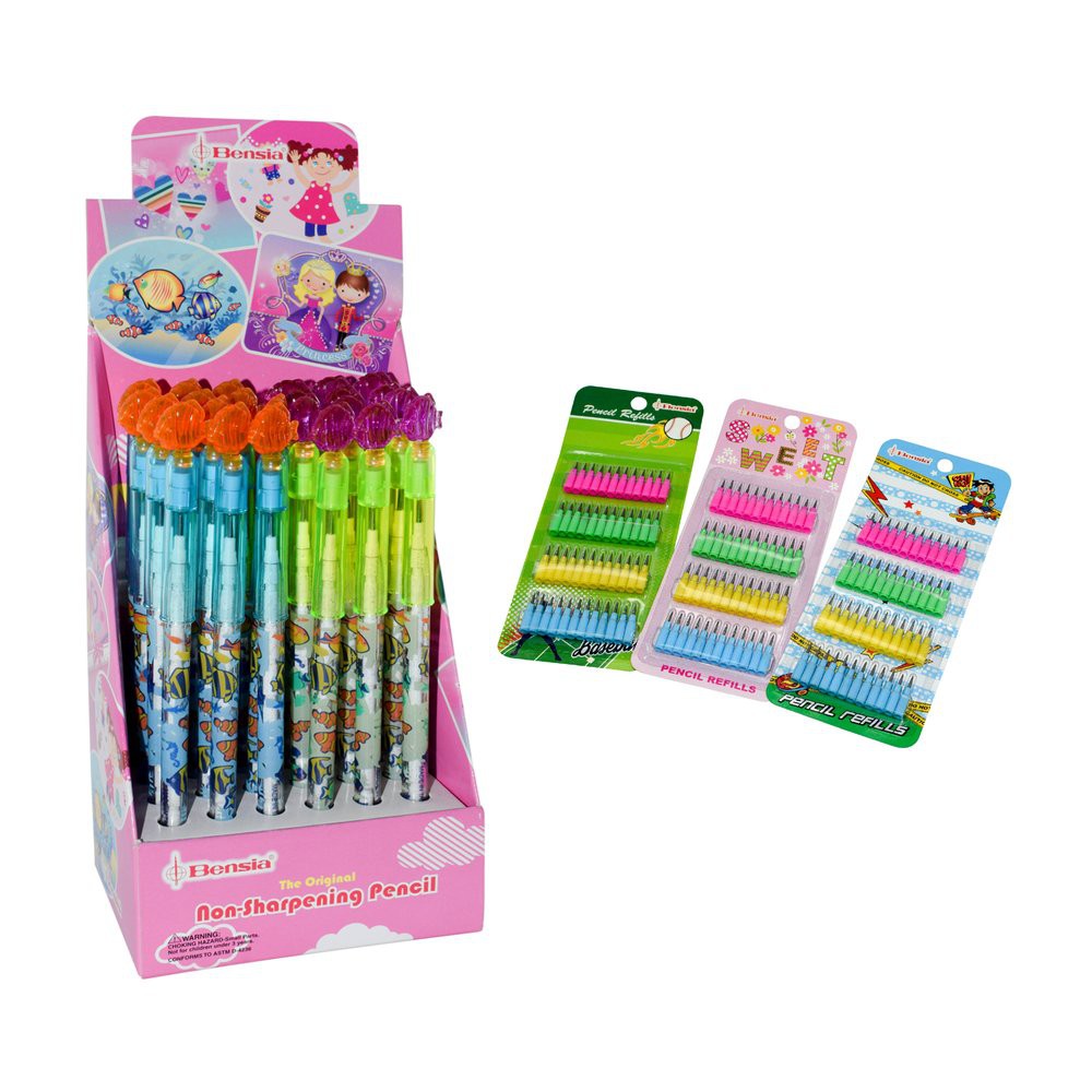 

SALE!!! PAKET Bensia Pensil Susun Ikan PARD-QZ 24 pc GET 3 Set Refill Pensil HFN Limited