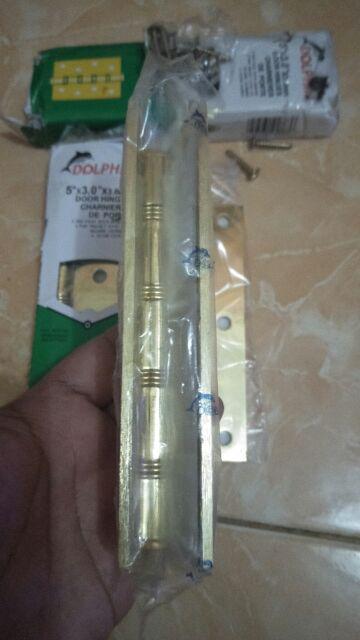 Engsel Pintu Jendela 5  Inch Putih Kuning Emas Chrome Stainless