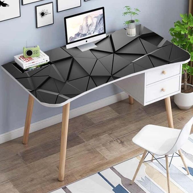 3D CUSTOM STICKER COVER MEJA LAPISAN MEJA DESK COVER VINYL STICKER Termurah