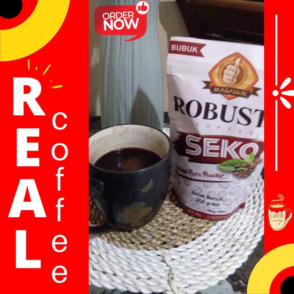 

[250 GR] KOPI ROBUSTA BUBUK ASLI-KOPI KHAS SEKO SULAWESI SELATAN-NATURAL COFFEE/TANPA PENGAWET