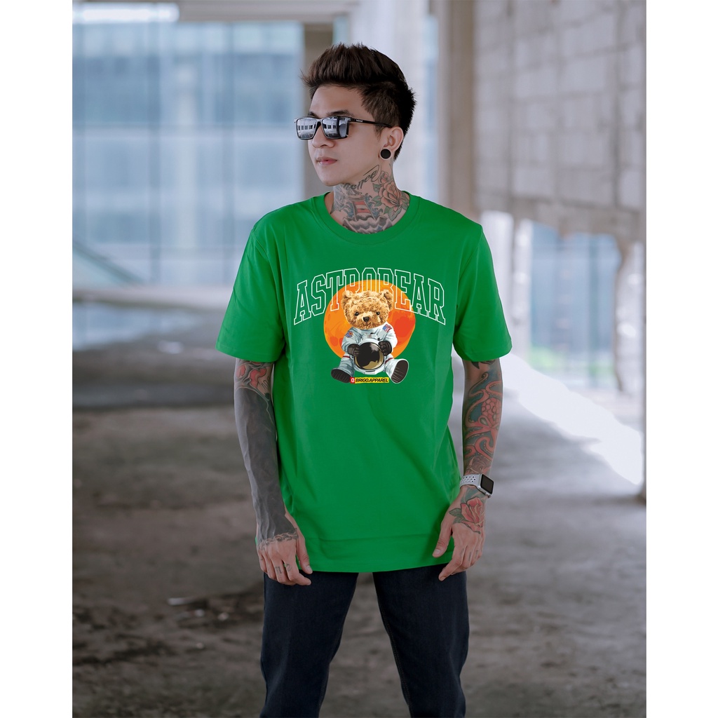 BRIGO Kaos Lengan Pendek Astro Bear || Kaos Katun Combed M-XL || Kaos Distro BRIGO Beruang ASTRO