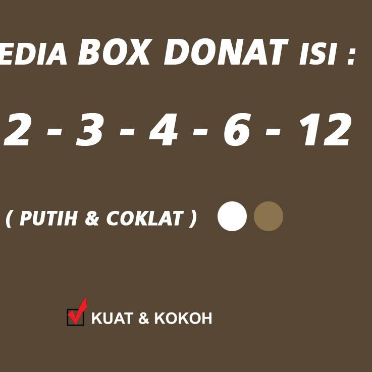 

☪ Kotak Box Dus Donat| COKLATIsi 2 -( 50 Pcs) ☟