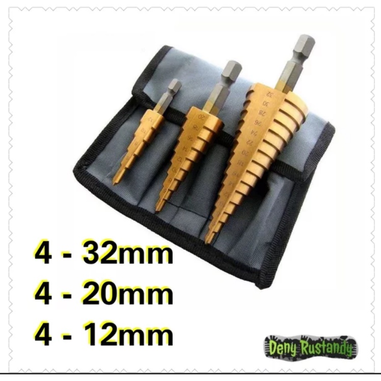 Mata Bor Countersink HSS Titanium Couted Mata Bor Pagoda Kerucut