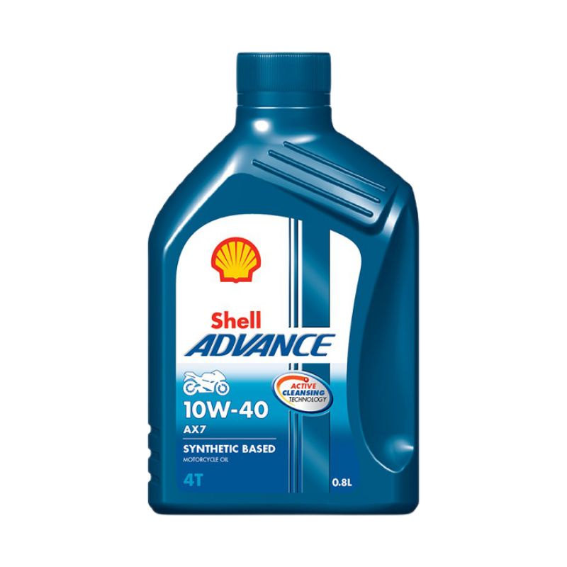 OLI SHELL ADVANCE AX7 4T 0.8L  10W-40 (100% ORIGINAL)