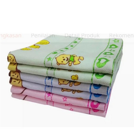 HANDUK MANDI BAYI- HANDUK TWIN TANGGUNG WARNA- HANDUK BAYI MURAH 50x100