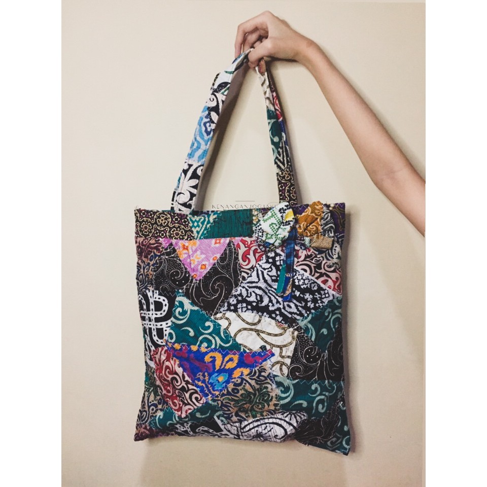 AYUNDA TOTE BAG | COD Premium Tas Totebag Batik Kain Perca Tenteng Etnik Oleh - oleh Jogja Kerajinan