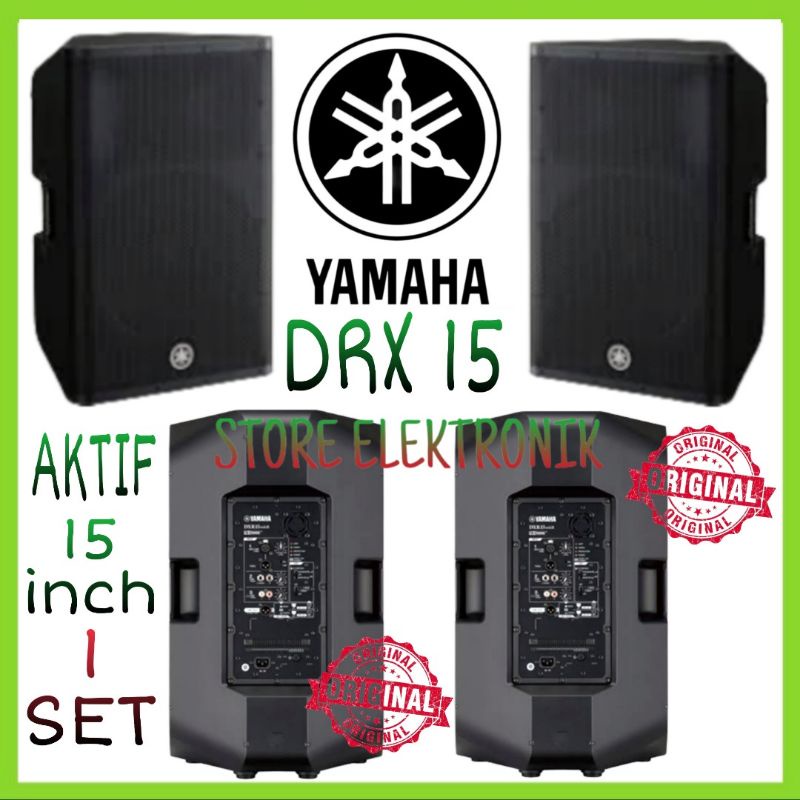 Speaker Yamaha Akitf 15 Inch DRX 15 Original - 1 Set ( 2 Pcs )