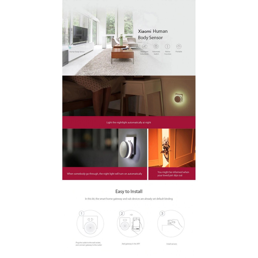 XIAOMI 5 in 1 Smart Home Security Kit TJ