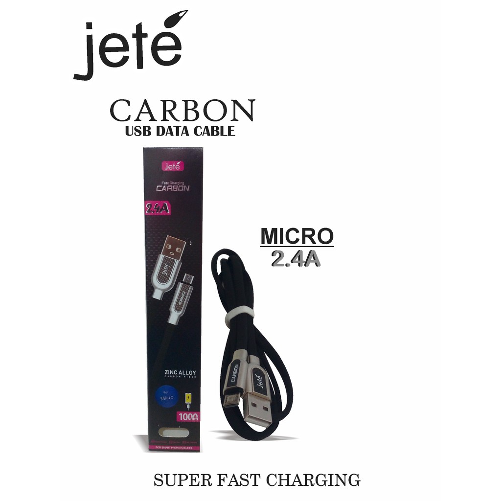 KABEL JETE CARBON MICRO 2.4A PACKING