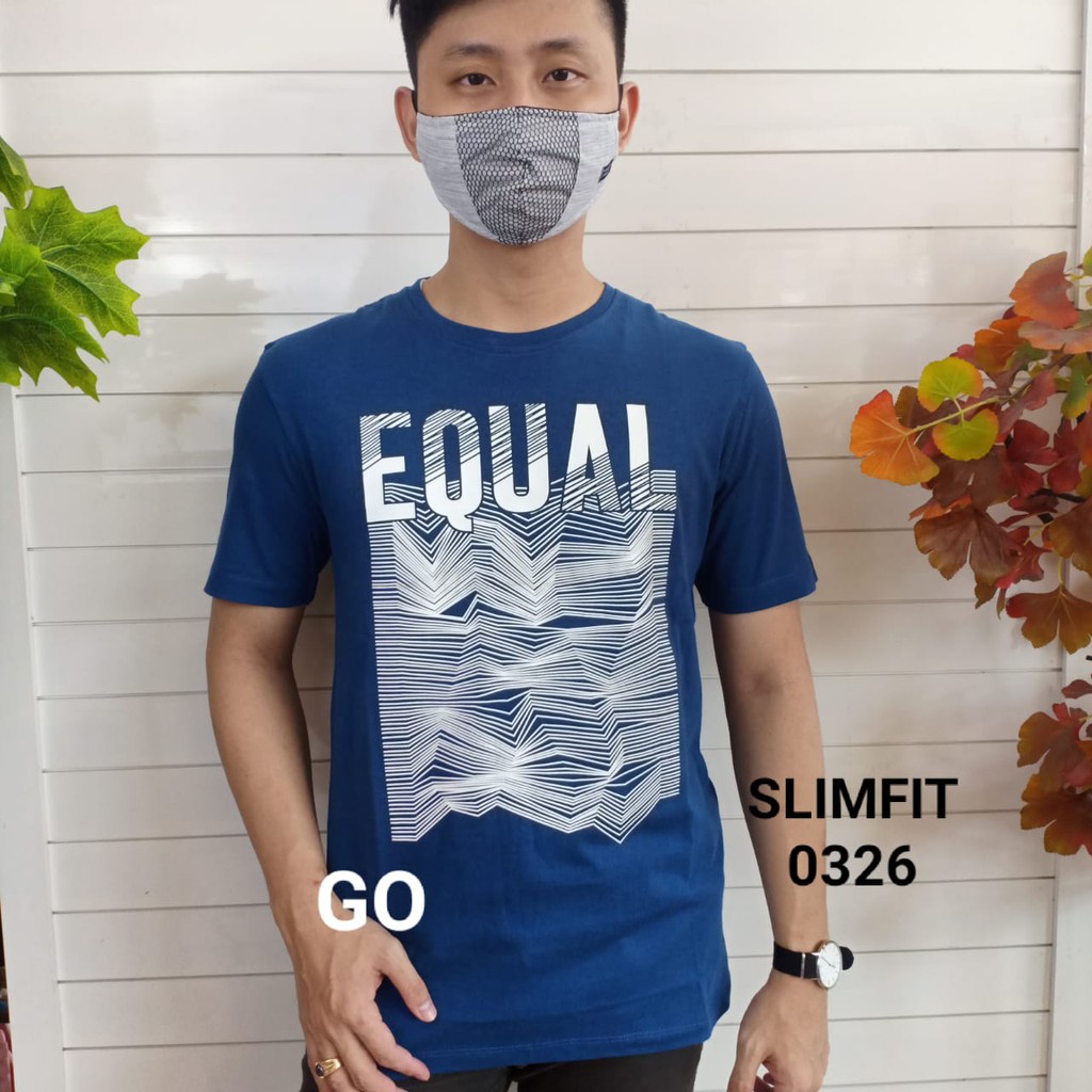 gof MAXMILLIAN KAOS D (Slimfit) Pakaian Pria Atasan Kaos Oblong Original Lengan Pendek