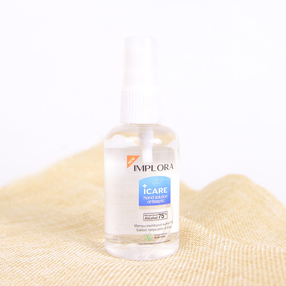 IMPLORA iCARE HAND SANITIZER 60ML CAIR SPRAY