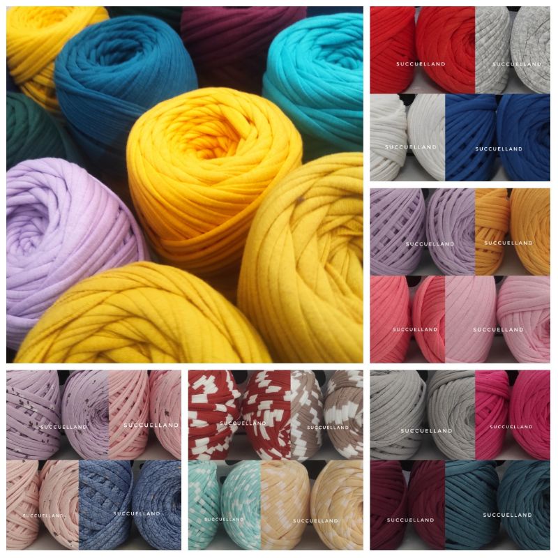 T Shirt Yarn / Benang Tali Kaos Katun Spandek / Tyarn 200 gr / T-Shirt Yarn | Tshirt