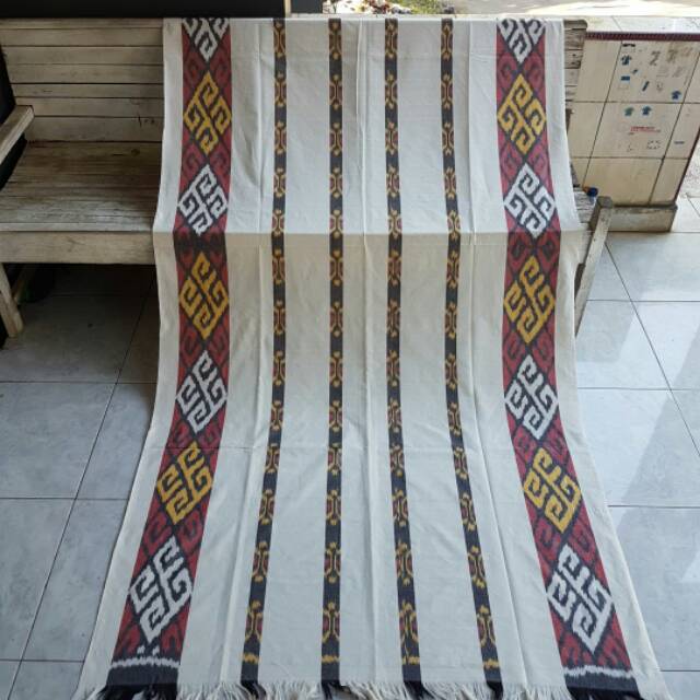 Kain Tenun Blangket Halus(Aneka Motif Putih)