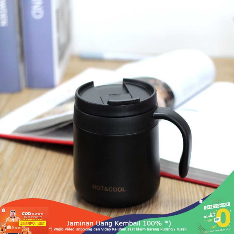 (BISA COD) RVOSTR HOTnCOOL Botol Minum Mug Tumbler Coffee Stainless Steel 350ml HC300