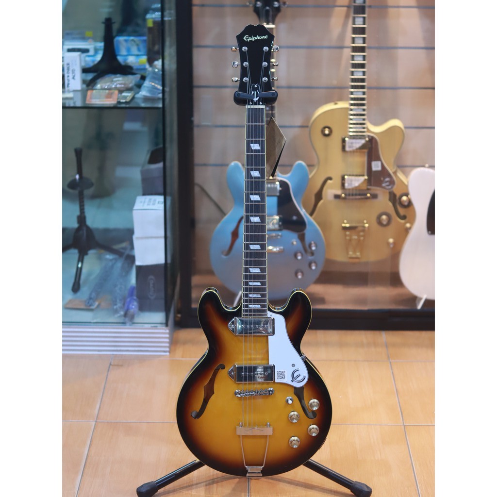 Epiphone Casino Coupe Vintage Sunburst - Semi Hollowbody Casino Coupe