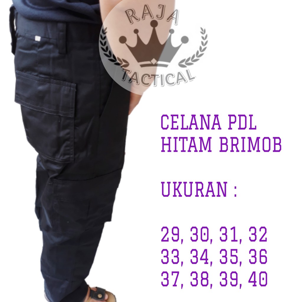 Celana PDL Hitam Brimob Satpam