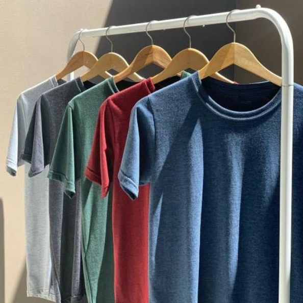KAOS POLOS PRIA MISTY TWOTONE KAOS TANGAN PENDEK COTTON COMBED DISTRO PRIA WANITA PREMIUM