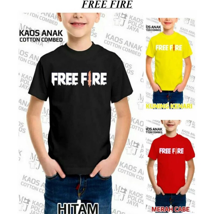 N2-KAOS ANAK FREE FIRE/KAOS ANAK DISTRO