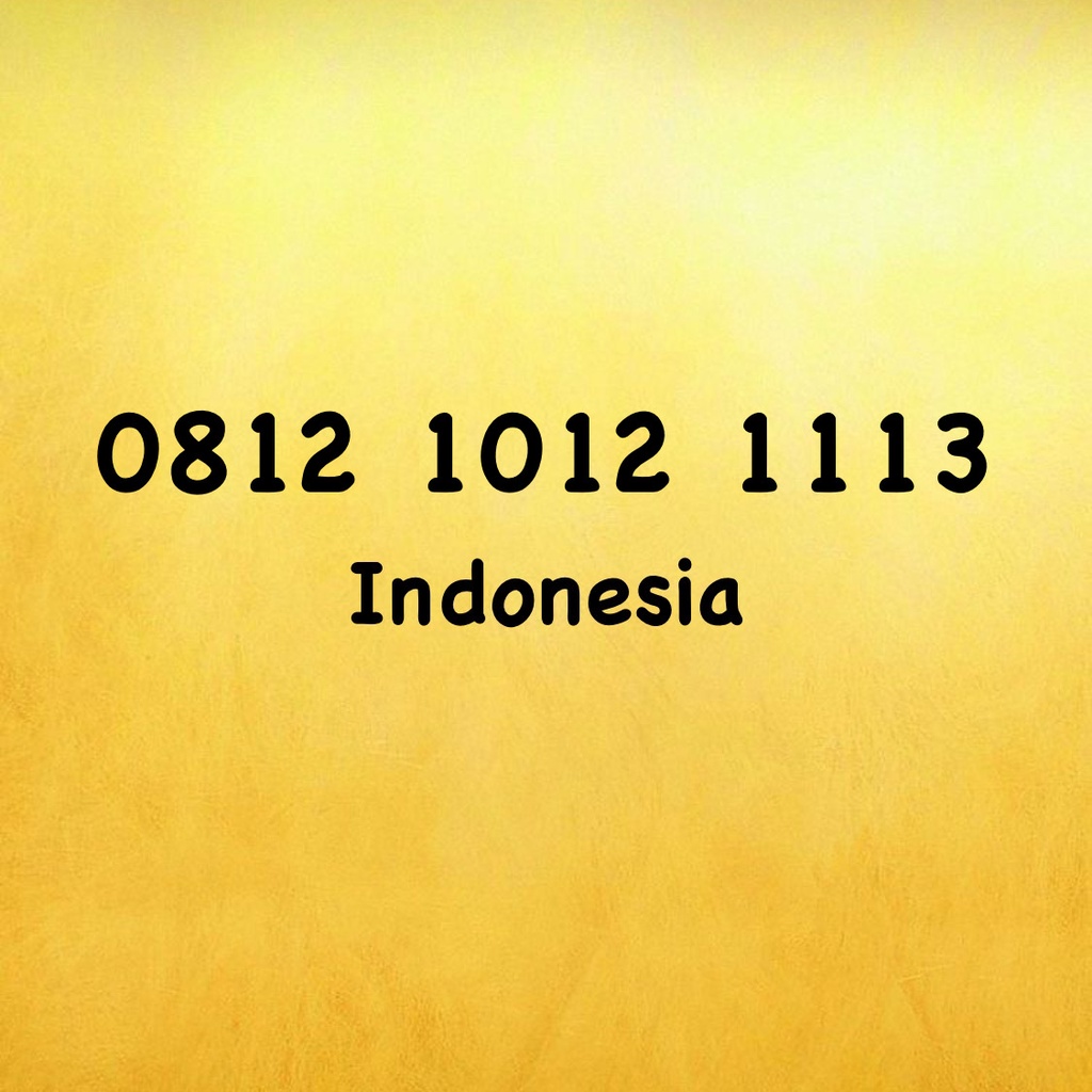 Nomor Cantik Simpati Urut Tangga - 1011 - 1112 - 1213 - 0812 1012 1113