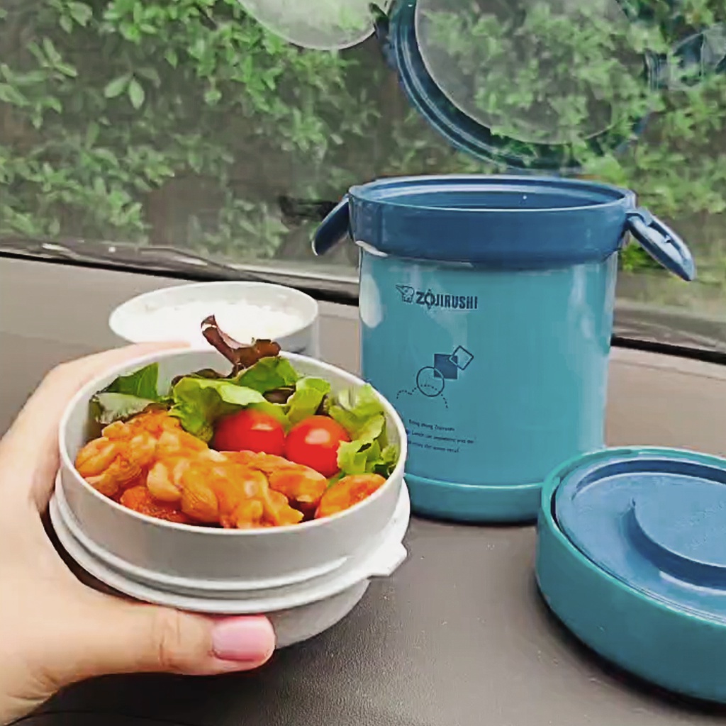 Zojirushi Lunch Jar Tempat Makan SL-MEE 07 AB - 700mL Biru