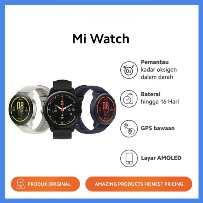 Jual Xiaomi Mi Watch Fitness Smartwatch Dilengkapi 117 Mode Olahraga ...