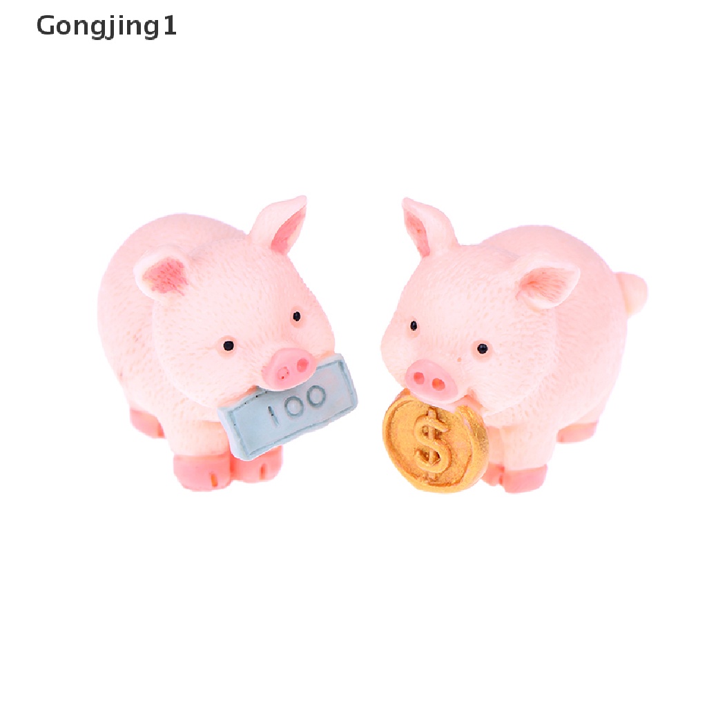 Gongjing1 Miniatur Babi Fortune Untuk Dekorasi Taman Minifairy Gardenrumah Boneka