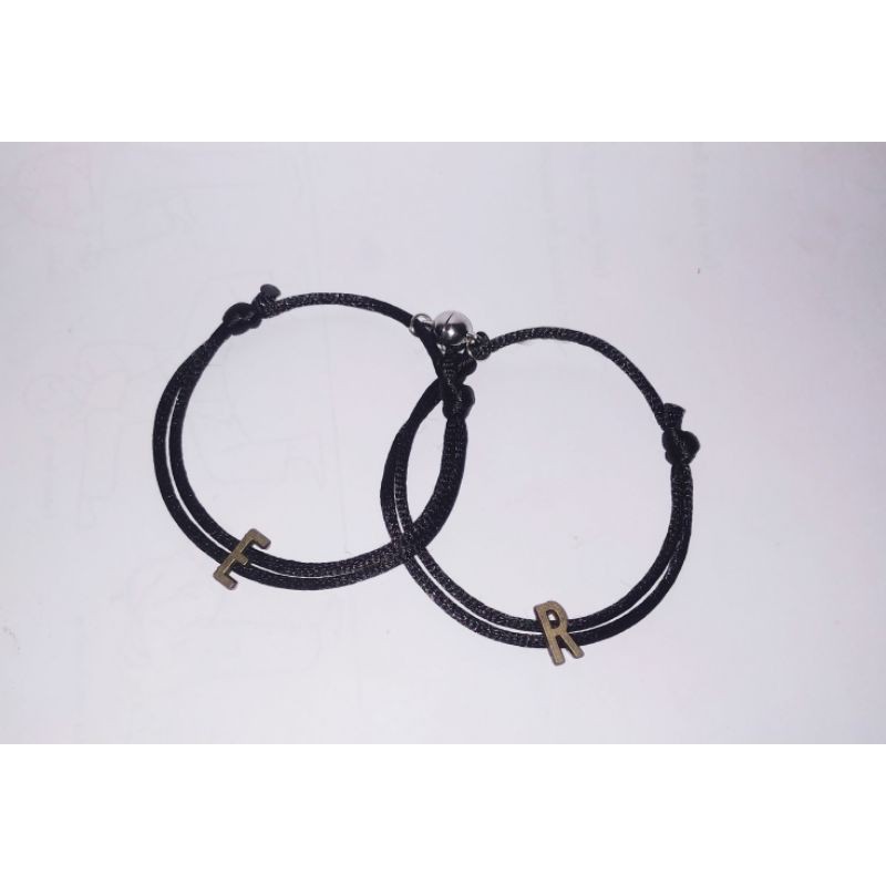 Gelang Couple Magnet/ Gelang Inisial Couple/Couple Bracelet