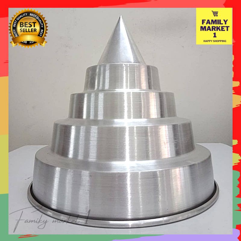 Cetakan Nasi Tumpeng Susun Model Candi Ukuran Kecil sedang besar