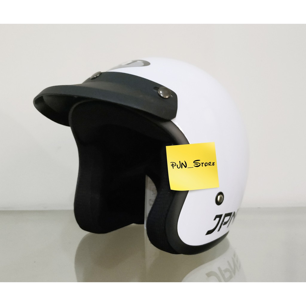 HELM ORIGINAL JPN type Arc TOPI (PET) - PUTIH METALIK