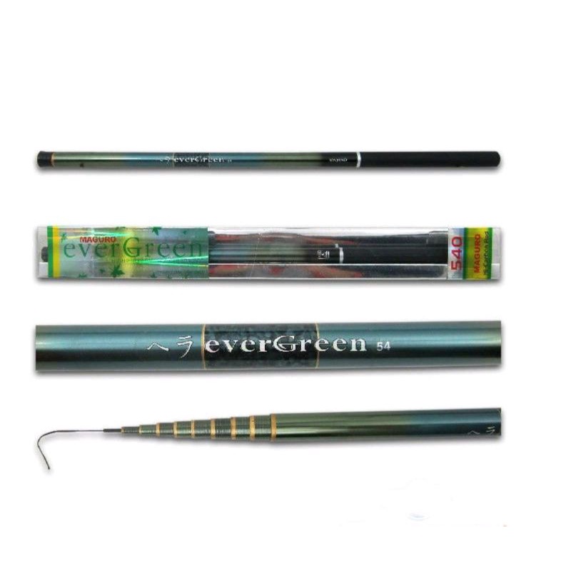 Joran Tegek Maguro Evergreen | Carbon Keiryu | Ringan | Kuat | Silahkan Pilih Ukuran