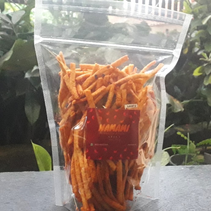 

[DIJAMIN BEDA] SISTIK SPICY 500GR - CEMILAN PEDAS NAMAMI CHEESE STICK