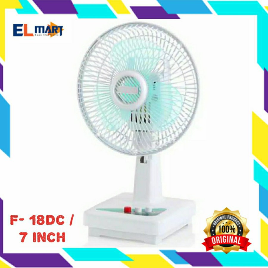 Kipas Angin Maspion Duduk Meja  7 inch F18DC / F 18 DC / F 18DC Desk Fan 7&quot; Awet dan Tahan Lama ori