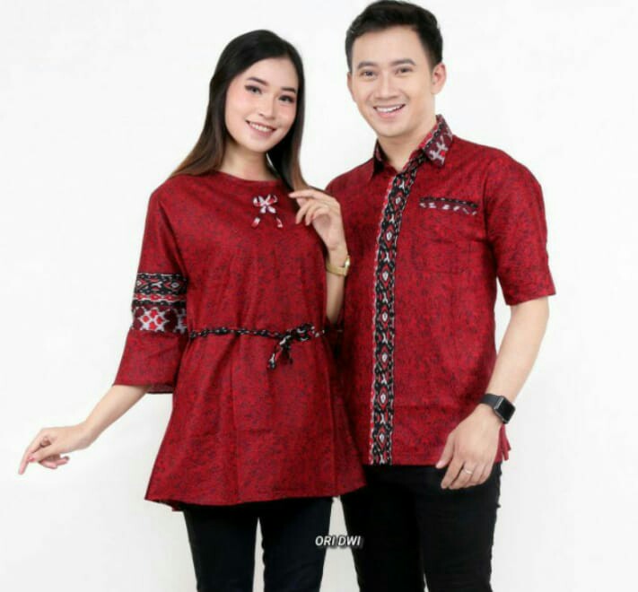 Rama Shinta Couple - Melani Set Couple Lilit Rovella Batik Couple Modern